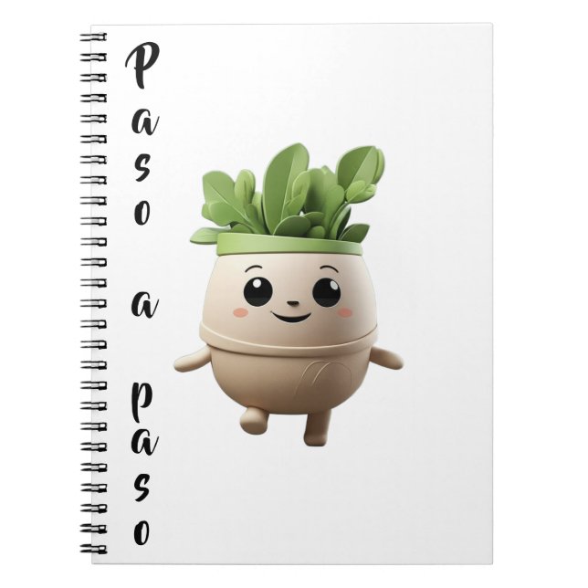 Caderno Espiral Libreta Pipo Paso a Paso – Proceso Diario (Frente)