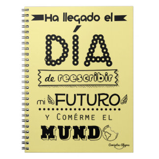 Caderno Espiral Libreta reescribir mi futuro personalizable