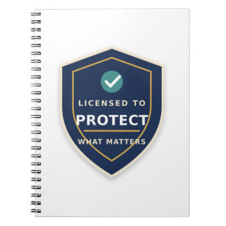 Caderno Espiral Licenciado para Proteger o que Importa Agente de S