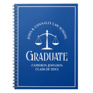 Caderno Espiral Licenciatura Personalizada do Formando de Direito