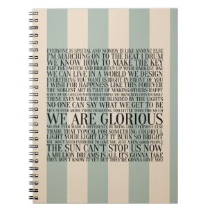 Caderno Espiral Lições da vida de um Showman