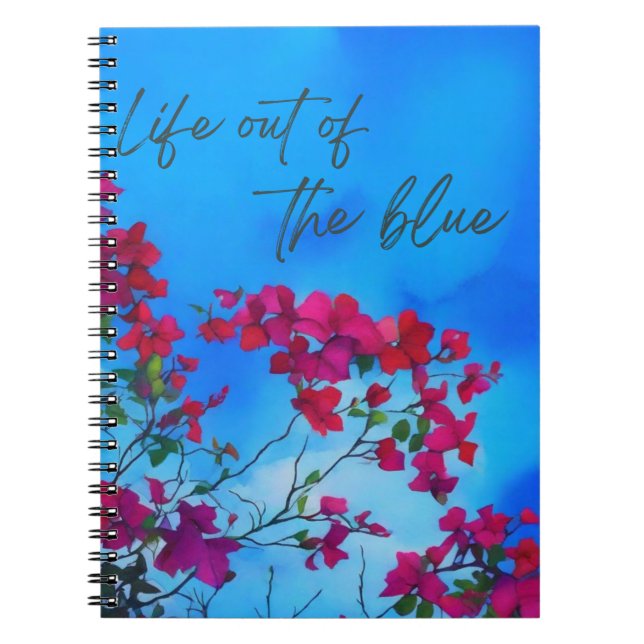 Caderno Espiral Life out of the blue (Frente)
