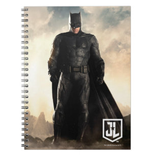 Caderno Espiral Liga da Justiça  Batman No Campo De Batalha