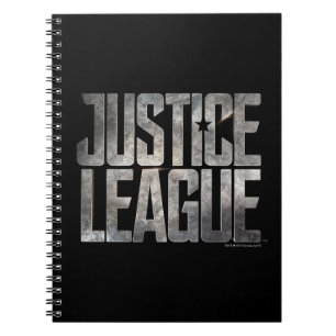 Caderno Espiral Liga da Justiça  Logotipo Metálico da Liga da Ju