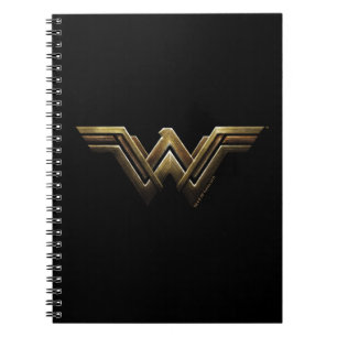 Caderno Espiral Liga da Justiça  Símbolo de Mulher Maravilha Met