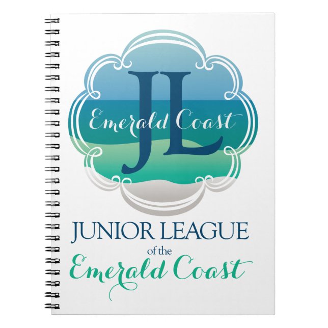 Caderno Espiral Liga Junior do Notebook da Costa Esmeralda (Frente)