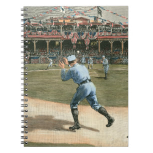 Caderno Espiral Liga Nacional de Beisebol 1886