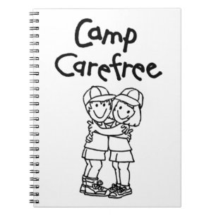 Caderno Espiral Ligado a espiral do notebook Camp Carefree