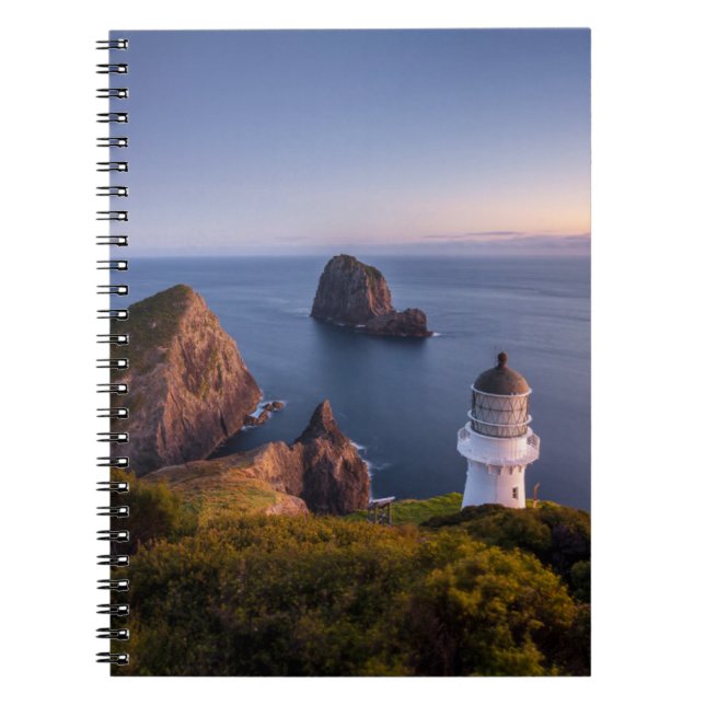 Caderno Espiral Lighthouses | Lighthouse Cape Brett New Zealand (Frente)