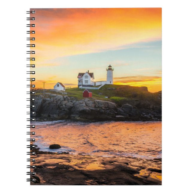 Caderno Espiral Lighthouses | Nubble Lighthouse Maine (Frente)