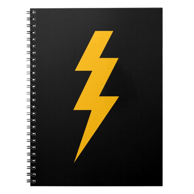 Caderno Espiral Lightning Bolt Yellow (Frente)