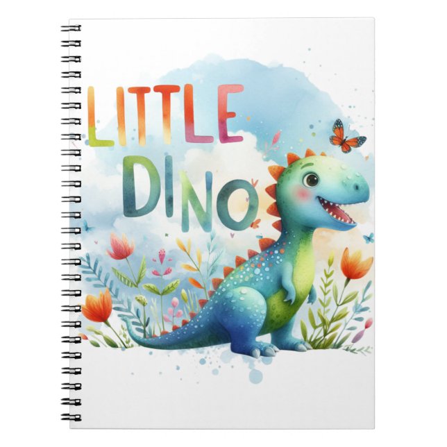 CADERNO ESPIRAL LIL DINO BAG PERSONALIZADO (Frente)