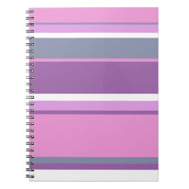 Caderno Espiral Lilac stripes