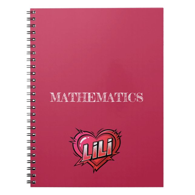 Caderno Espiral Lili Pink (Frente)