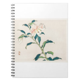 Caderno Espiral Lily by Kōno Bairei (1844-1895).