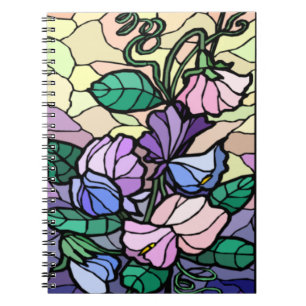 Caderno Espiral Lily De Vidro Do Notebook Espiral De Campo