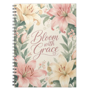 Caderno Espiral Lily : Florescer com Graça