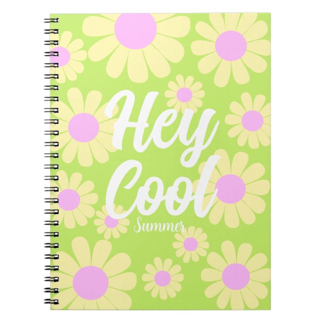 Caderno Espiral Limão Amarelo Daisy (Frente)