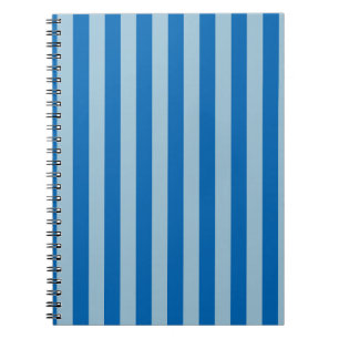 Caderno Espiral Limonada Azul Elétrica e Listras Verticais Aquamar