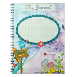 Caderno Espiral Limpar Diário Whimsey PERSONALIZADO