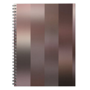 Caderno Espiral Linda abstrato com fundo castanho vertical