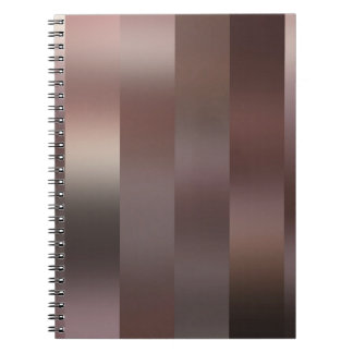 Caderno Espiral Linda abstrato com fundo castanho vertical