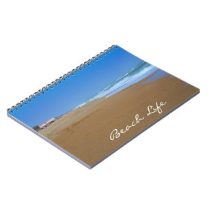 Caderno Espiral Linda Beach-Beach Life por Shirley Taylor