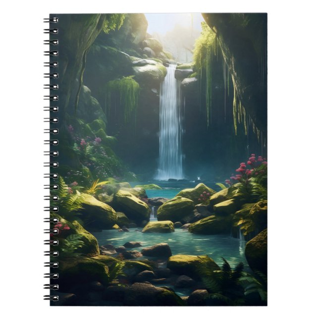Caderno Espiral Linda Cama Florestal Magnética Encantada (Frente)