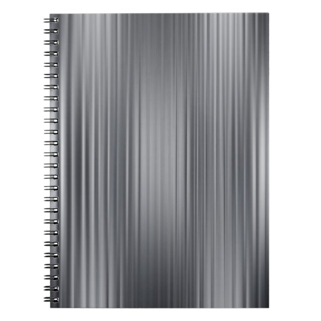 Caderno Espiral Linda cinza vertical com l (Frente)