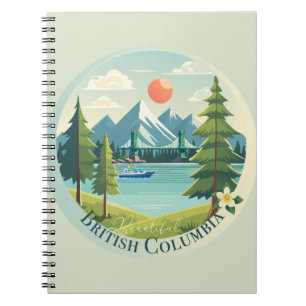 Caderno Espiral Linda Colúmbia Britânica