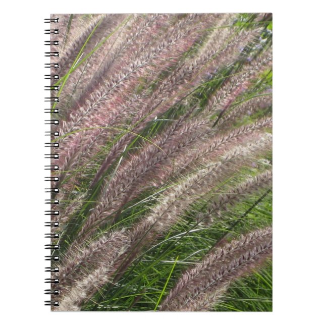 Caderno Espiral linda foto da natureza, capa de pampas - diário (Frente)