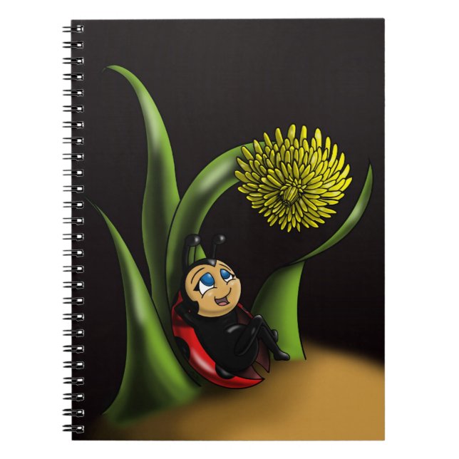 Caderno Espiral Linda Ladybug Feliz (Frente)