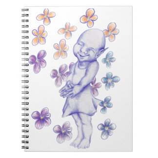 Caderno Espiral Linda menina elfa tímida