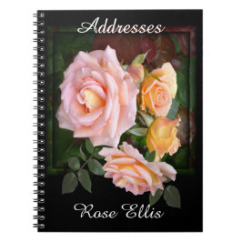 Caderno Espiral Linda Morada das Rosas Rosa