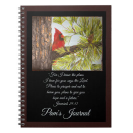 Caderno Espiral Linda Red Bird Christian