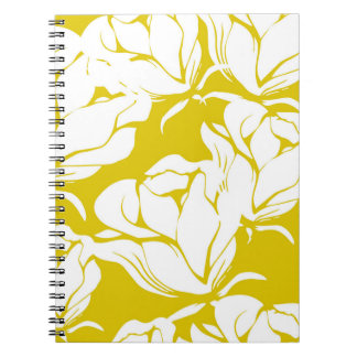 Caderno Espiral Linda tela de fundo floral.