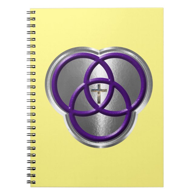Caderno Espiral Linda Trindade Cristã Anda com Cruz (Frente)