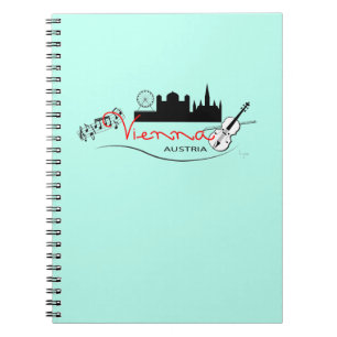 Caderno Espiral Linda Viena, Áustria