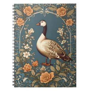 Caderno Espiral Linda Vintage Goose William Morris Inspirou