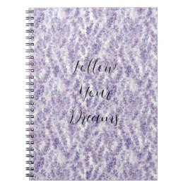 Caderno Espiral Lindas Flores Lavanda