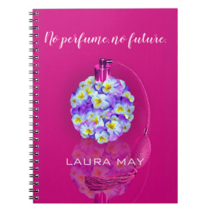 Caderno Espiral Lindo Atomizador Pansy