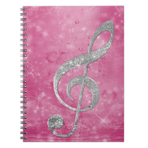 Caderno Espiral Lindo efeito glóbulo de prata