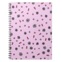 Lindo floral rosa e branco com estrelas em rosa