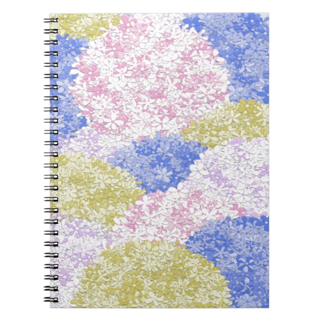 Caderno Espiral Lindos Campos De Hydrangeas (Frente)