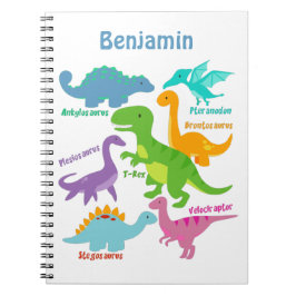 Caderno Espiral Lindos Dinossauros Infantil