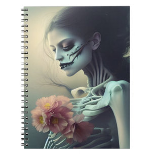 Caderno Espiral Lindos Ossos Gerados por AI