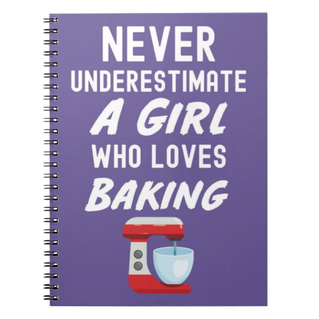 Caderno Espiral Lindos Presentes de Bolo Cor-de-Rosa para Meninas  (Frente)