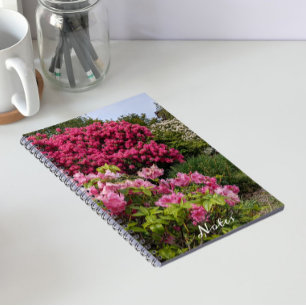 Caderno Espiral Lindos Rhododendron Blooms Floral