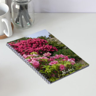 Caderno Espiral Lindos Rhododendron Blooms Floral
