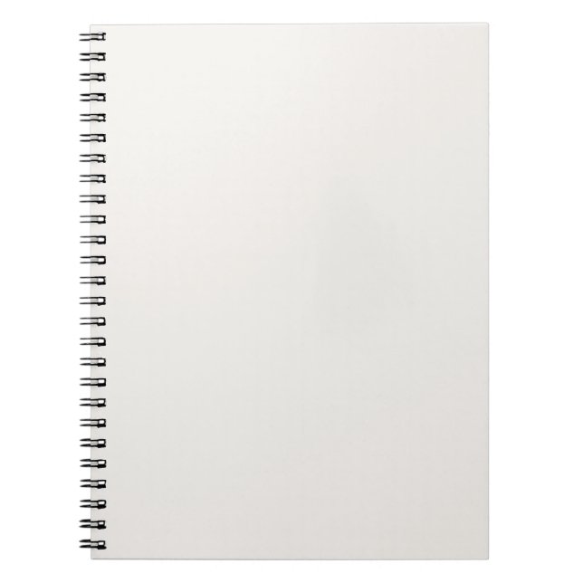 Caderno Espiral Linen Branco, Esbranquiçado (Frente)